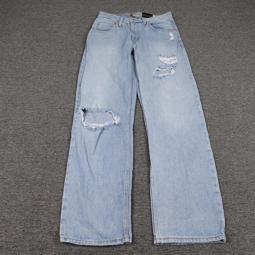 Levis Silvertab Baggy Jeans Womens 27 Blue Light Wash High Rise Wide Leg 27x30